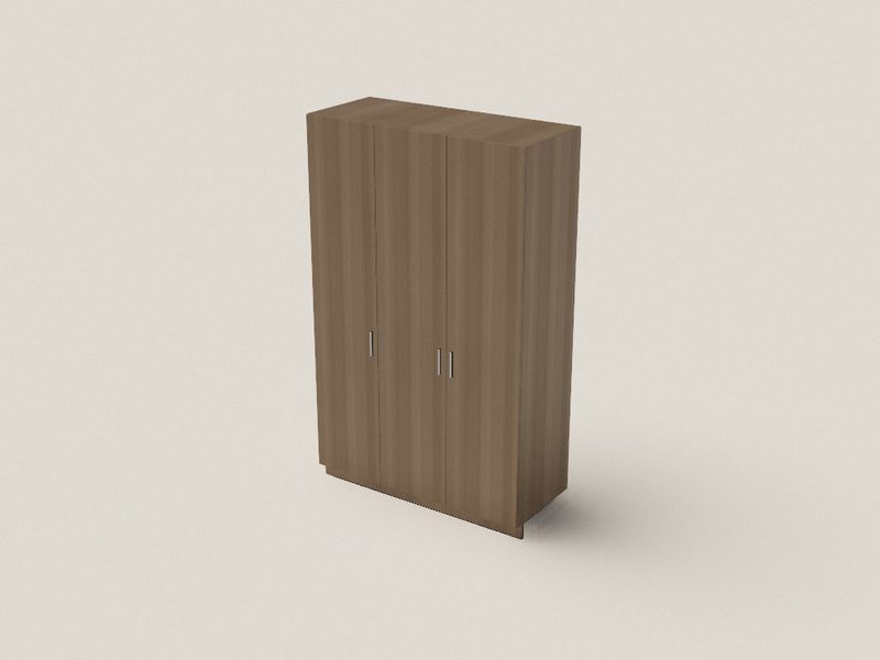 Placard 3 puertas 150 (modelo 3D)